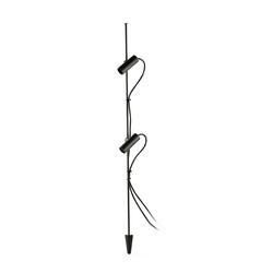 FARO CLAP 1030 lampa se zápichem, černá 2x6W 3000K 38st.