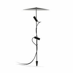 FARO CLAP 1030 lampa se zápichem, černá 2x6W 3000K 38st. se stínítkem 24V