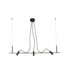 FARO CLAP závěsné svítidlo lineární, černá 3x6W 3000K 38st.