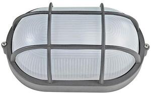 ACA Lighting venkovní nástěnné/stropní svítidlo E27 208mm šedá RAL7016M s mřížkou HI5031GDS