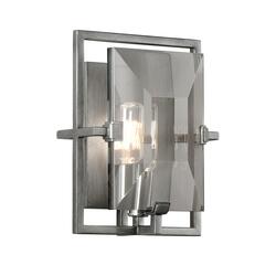 HUDSON VALLEY nástěnné svítidlo PRISM hliník/sklo grafit/kouřová E14 1x40W B2822-CE