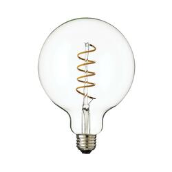 HUDSON VALLEY LED žárovka G125 6W E27 230V čirá stmívatelná SPIRAL FILAMENT stmívatelná 4ks BLB-6W-G40-SPIRAL-CE-4-PACK