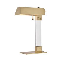 HUDSON VALLEY stolní lampa HUNTS POINT ocel staromosaz E27 1x8W L1256-AGB-CE