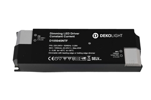 Deko-Light LED-napájení BASIC, DIM, CC, D105045NTF/45W konstantní proud 1050 mA IP20 stmívatelné 22-43V DC 23,50-45,00 W 862210