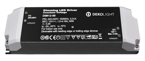 Deko-Light LED-napájení BASIC, DIM, CV 12V 12-50W konstantní napětí 1000-4610 mA IP20 stmívatelné 12V DC 12,00-50,00 W 862220