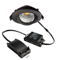 Deko-Light stropní vestavné svítidlo, Dione, 8,5 W, DTW, 1800-3000 K, černá, 220-240V 480lm 565382