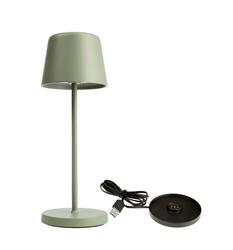 Deko-Light nabíjecí svítidlo - sada Canis Mini šedozelená + nabíjecí základna 620203