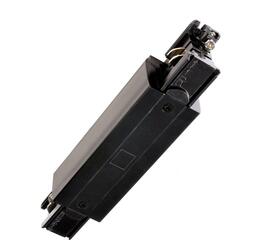 Deko-Light kolejnicový systém 3-fázový 230V D Line elektrické prodlužovací spojení možnost napájení levé-pravé 220-240V AC/50-60Hz černá RAL 9011 166 710044