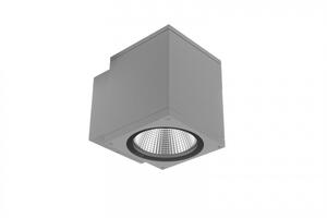 Deko-Light nástěnné přisazené svítidlo - ShoreLine Pro hranaté, 12 W, DIM, 3000/4000 K, světlešedá 731202