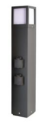 Deko-Light stojací svítidlo Facado Socket 220-240V AC/50-60Hz E27 1x max. 20,00 W 650 mm tmavěšedá 733064