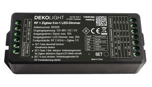 Deko-Light RF-smart, LED stmívač 5v1, 5 kanálový, 12-48V DC, 20A RF / Zigbee 3.0 / Intelli-Push 843505