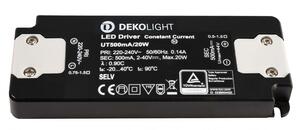 Deko-Light LED-napájení FLAT, CC, UT500mA/20W konstantní proud 500 mA IP20 2-40V DC 1,00-20,00 W 862226