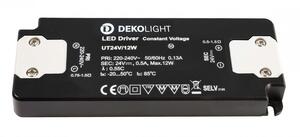 Deko-Light LED-napájení FLAT, CV, UT24V/12W konstantní napětí 0-500 mA IP20 24V DC 12,00 W 862233