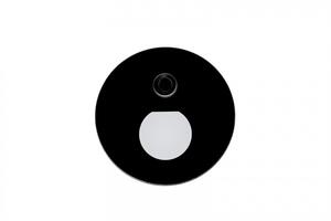 Deko-Light příslušenství - kryt kulaté sklo pro Alwaid Pro pohybový senzor, polokruhový kužel světla, černá 931042