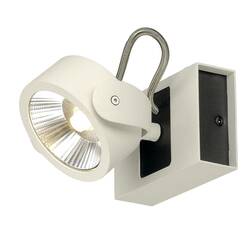 BIG WHITE KALU, nástěnné a stropní svítidlo, jedna žárovka, LED, 3000K, bílé/černé, 60° 1000128