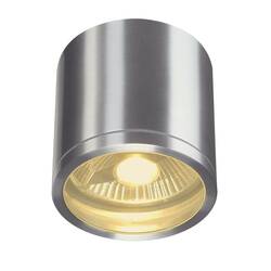 BIG WHITE ROX CEILING venkovní stropní svítidlo, QPAR111, IP44, kulaté, kartáčovaný Al, max. 75 W 1000332