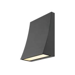BIG WHITE DELWA WIDE, venkovní nástěnné svítidlo, LED, 3000K, IP44, antracit, 6,5 W 1000342