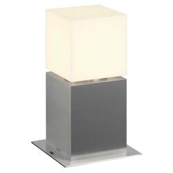 BIG WHITE SQUARE POLE 30, venkovní stojací lampa, TC-TSE, IP44 , hranatá, nerezová ocel 304, D/Š/V 18/18/30 cm, max. 20W 1000344