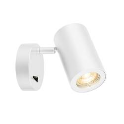 BIG WHITE ENOLA_B, nástěnné svítidlo, QPAR51, se spínačem, bílé, max. 50W 1000730