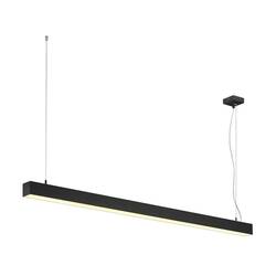 BIG WHITE Q-LINE DALI SINGLE LED závěsné svítidlo, stmívatelné, 1 500 mm, černé 1001309