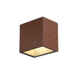 BIG WHITE SITRA CUBE WL LED venkovní nástěnné a stropní nástavbové svítidlo, rezavě zbarvené, IP44, 3000K, 10W 1002034