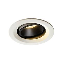 BIG WHITE NUMINOS MOVE DL M vnitřní LED zápustné stropní svítidlo bílá/černá 2700 K 40° otočné a výkyvné 1003568
