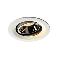 BIG WHITE NUMINOS MOVE DL M vnitřní LED zápustné stropní svítidlo bílá/chrom 2700 K 40° otočné a výkyvné 1003570