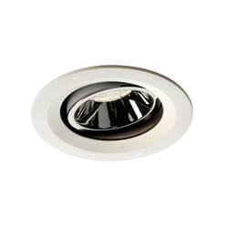 BIG WHITE NUMINOS MOVE DL M vnitřní LED zápustné stropní svítidlo bílá/chrom 4000 K 55° otočné a výkyvné 1003621