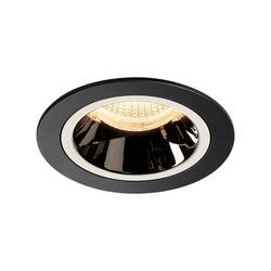 BIG WHITE NUMINOS DL M vnitřní LED zápustné stropní svítidlo černá/chrom 2700 K 20° včetně listových pružin 1003843