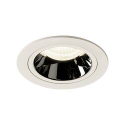BIG WHITE NUMINOS DL M vnitřní LED zápustné stropní svítidlo bílá/chrom 4000 K 55° včetně listových pružin 1003909