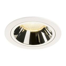 BIG WHITE NUMINOS DL L vnitřní LED zápustné stropní svítidlo bílá/chrom 3000 K 40° 1003954