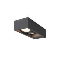 BIG WHITE ESKINA FRAME WL venkovní LED nástěnné přisazené svítidlo double antracit CCT switch 3000/4000 K 1004748