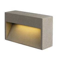 BIG WHITE (SLV) CONCRETO L WL nástěnné přisazené svítidlo, šedé, 12 W, 570 lm, 3000 K CRI80 1006405