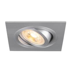 BIG WHITE (SLV) NEW TRIA 75 stropní vestavné svítidlo, čtvercové, max. 10W GU10, hliník 1007379