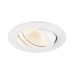 BIG WHITE (SLV) NEW TRIA 68 stropní vestavné svítidlo, 2700K, 60°, IP 20, kulaté, bílá 1007387