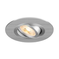 BIG WHITE (SLV) NEW TRIA 75 XL stropní vestavné svítidlo, kulaté, max. 10W, GU10, hliník 1007626