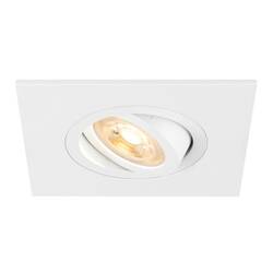 BIG WHITE (SLV) NEW TRIA 75 XL stropní vestavné svítidlo, čtvercové, max. 10W, GU10, bílá 1007627