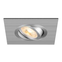 BIG WHITE (SLV) NEW TRIA 75 XL stropní vestavné svítidlo, čtvercové, max. 10W, GU10, hliník 1007629