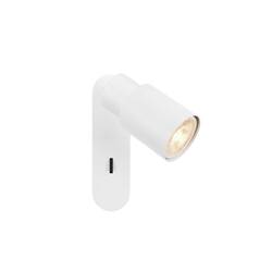 BIG WHITE (SLV) PURI 2.0 Tube nástěnné a stropní svítidlo, vypínač, obdélníkový, 1x max. 6W GU10, bílá 1008298