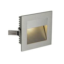BIG WHITE FRAME CURVE, vestavné svítidlo, LED, 3 000 K, hranaté, stříbrošedé, vč. listových pružin 111292