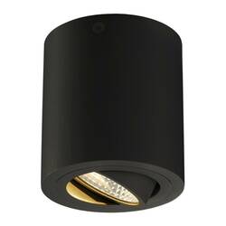 BIG WHITE TRILEDO ROUND CL, stropní svítidlo, LED, 3000K, kulaté, černé matné, 38°, 6,2 W, vč. ovladače 113930