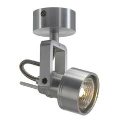 BIG WHITE INDA, nástěnné a stropní svítidlo, bodové svítidlo, QPAR51, kartáčovaný Al, max. 50 W 147559