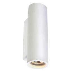 BIG WHITE PLASTRA, nástěnné svítidlo, QPAR51, kulaté, trubice, bílá sádra, max. 70 W 148060