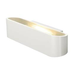 BIG WHITE OSSA 300, nástěnné svítidlo, QT-DE12, oválné, up/down, bílé, D/Š/V 30/8/6,5 cm, max. 120 W 151411