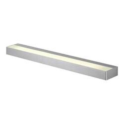 BIG WHITE SEDO 14, nástěnné svítidlo, LED, 3000K, hranaté, kartáčovaný Al, satinované sklo, D/Š/V 59,5/8,5/4 cm, 17 W 151786