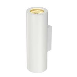 BIG WHITE ENOLA_B, nástěnné svítidlo, QPAR51, kulaté, up/down, bílé, max. 50 W, vč. ozdobného kroužku, bílý 151801