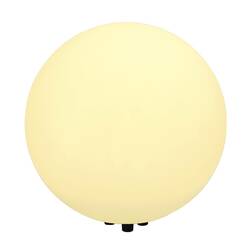 BIG WHITE ROTOBALL FLOOR 50, venkovní stojací lampa, TC-(D,H,T,Q)SE, IP44, koule, bílá, pr. 50 cm, max. 24 W 227221
