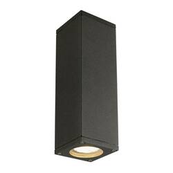 BIG WHITE THEO, venkovní nástěnné svítidlo, QPAR51, IP44, hranaté, up/down, antracit, max. 70 W 229535