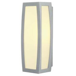 BIG WHITE MERIDIAN BOX, venkovní nástěnné svítidlo, TC-(D,H,T,Q)SE, IP54, stříbrošedé, max. 20 W 230044