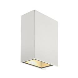 BIG WHITE QUAD 2 XL, nástěnné svítidlo, LED, 3000K, IP44, hranaté, up/down, bílé, 3,2 W 232441
